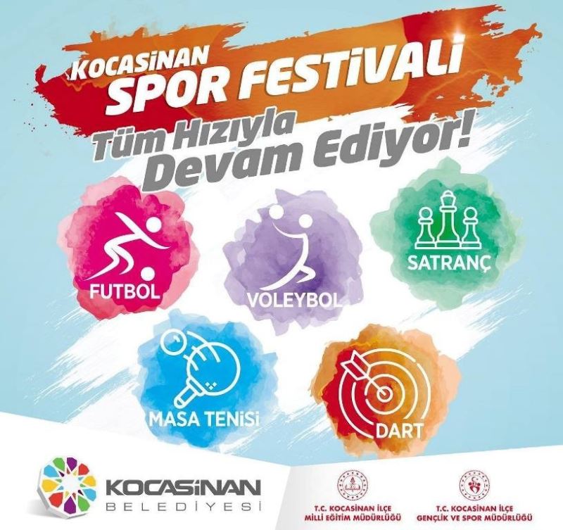 Kocasinan’da Liselerarası Spor Festivali devam ediyor