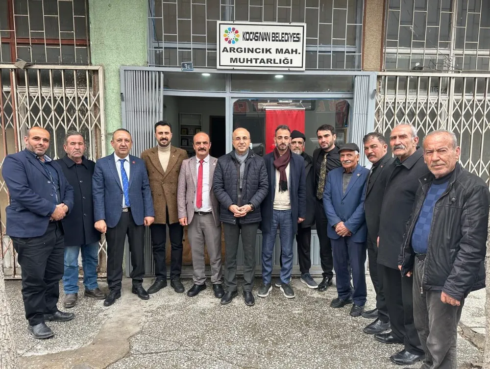 CHP’LİLER ARGINCIK’TA ESNAFLARI ZİYARET ETTİ