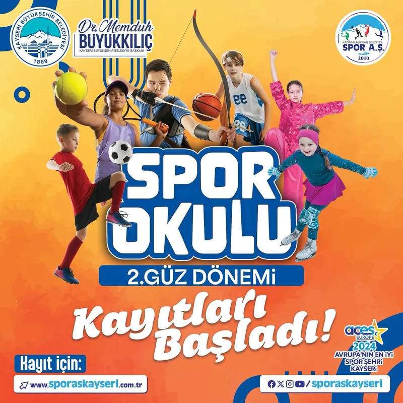 Büyükşehirin spor okullarında 2. güz dönemi kayıtları başladı
