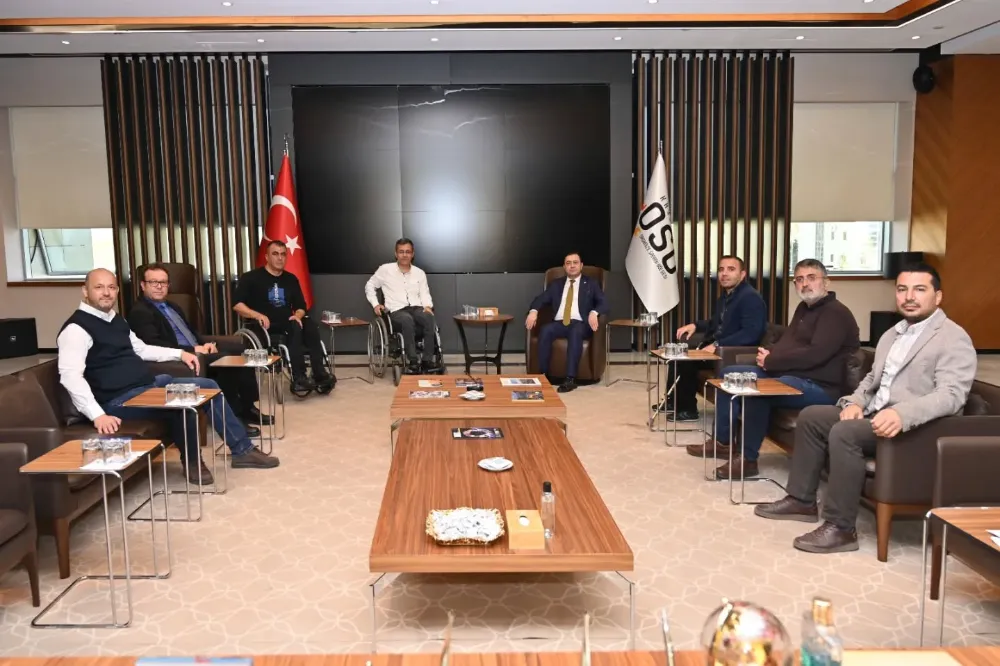 GÖKALP VE YÖNETİMİ OSB BAŞKANI YALÇIN’I ZİYARET ETTİ