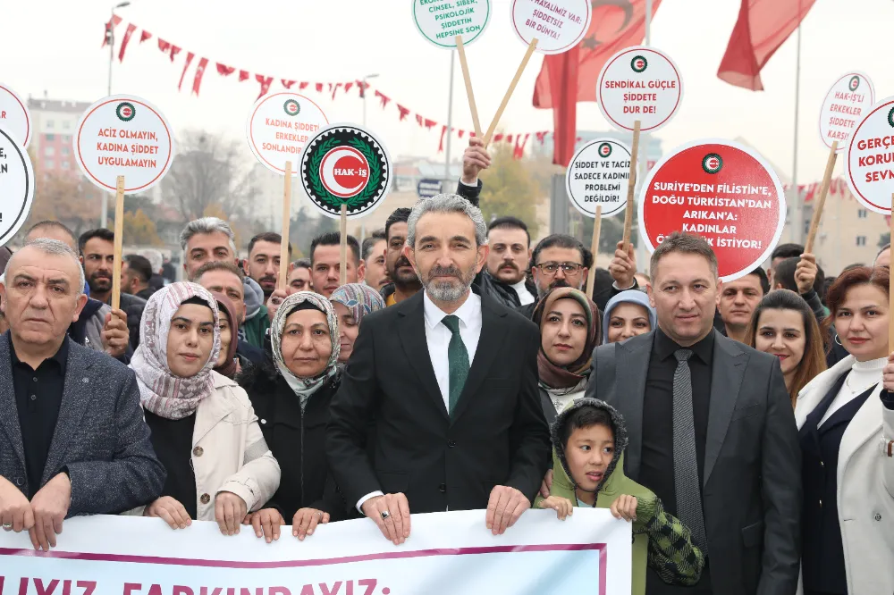 NAVRUZ: “HAK-İŞ OLARAK, KADINA ŞİDDETLE VE ŞİDDETİN HER TÜRLÜSÜYLE MÜCADELEMİZİ KARARLILIKLA SÜRDÜRECEĞİZ”