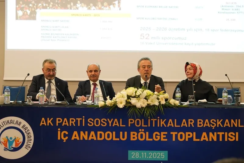 AK Parti Sosyal Politikalar Başkanlığı İç Anadolu Bölge Toplantısı Kayseri’de gerçekleştirildi
