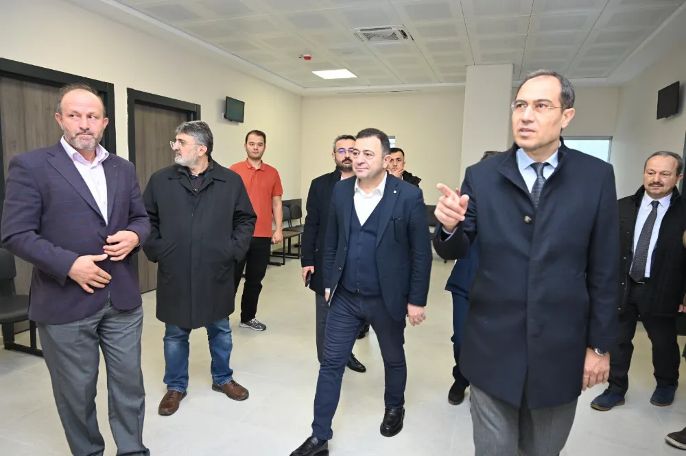 YALÇIN VE ERŞAN OSB SAĞLIK MERKEZİNİ İNCELEDİ