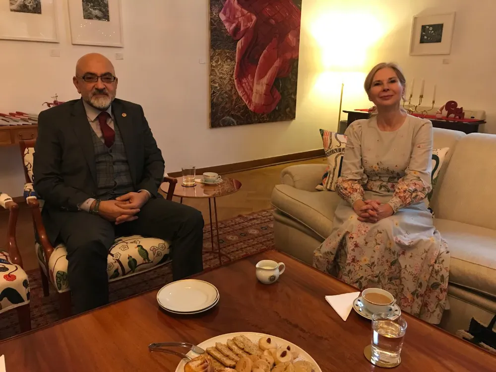 CINGI’NIN İSVEÇ BÜYÜKELÇİSİ İLE ERCİYES SOHBETİ