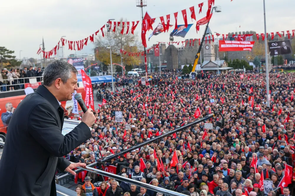 CHP GENEL BAŞKANI ÖZGÜR ÖZEL:  ARTIK KALE SİYASETİ BİTMİŞTİR; KAYSERİ, MİLLETİN KALESİDİR