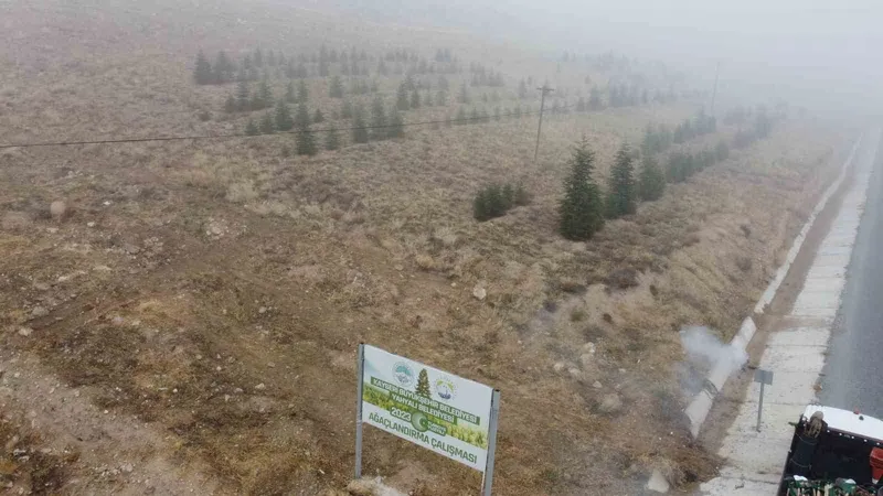 Yahyalı’ya bin 200 fidan dikildi
