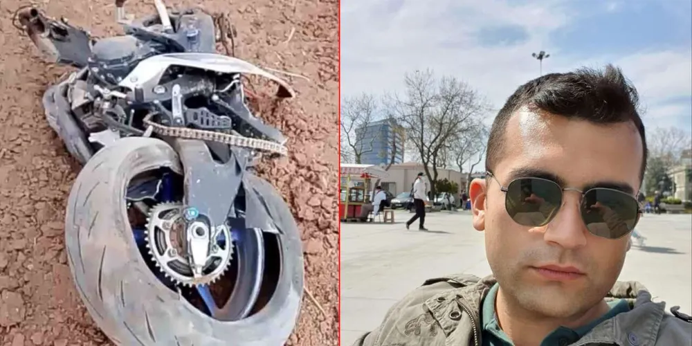 ÜSTEĞMEN ÇÜRÜTTÜ, MOTOSİKLET KAZASINDA HAYATINI KAYBETTİ
