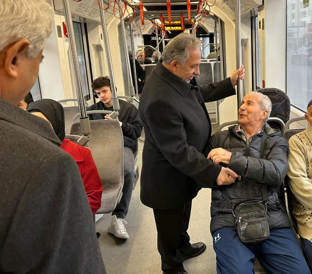 BAŞKAN YALÇIN TRAMVAY’DA