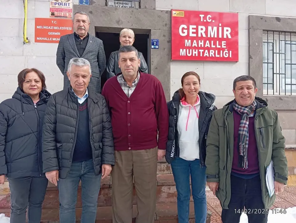 CHP MELİKGAZİ’DEN MUHTARLARA ZİYARET