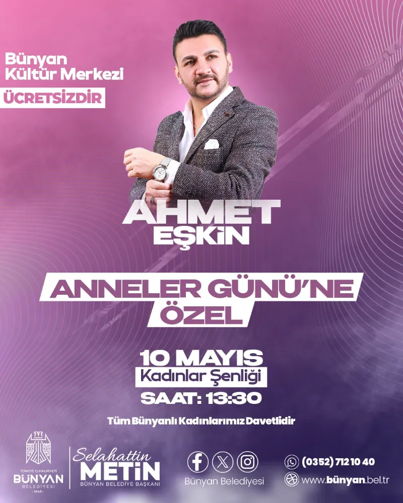 BÜNYAN’DA KADINLAR İÇİN ŞENLİK YAPILACAK