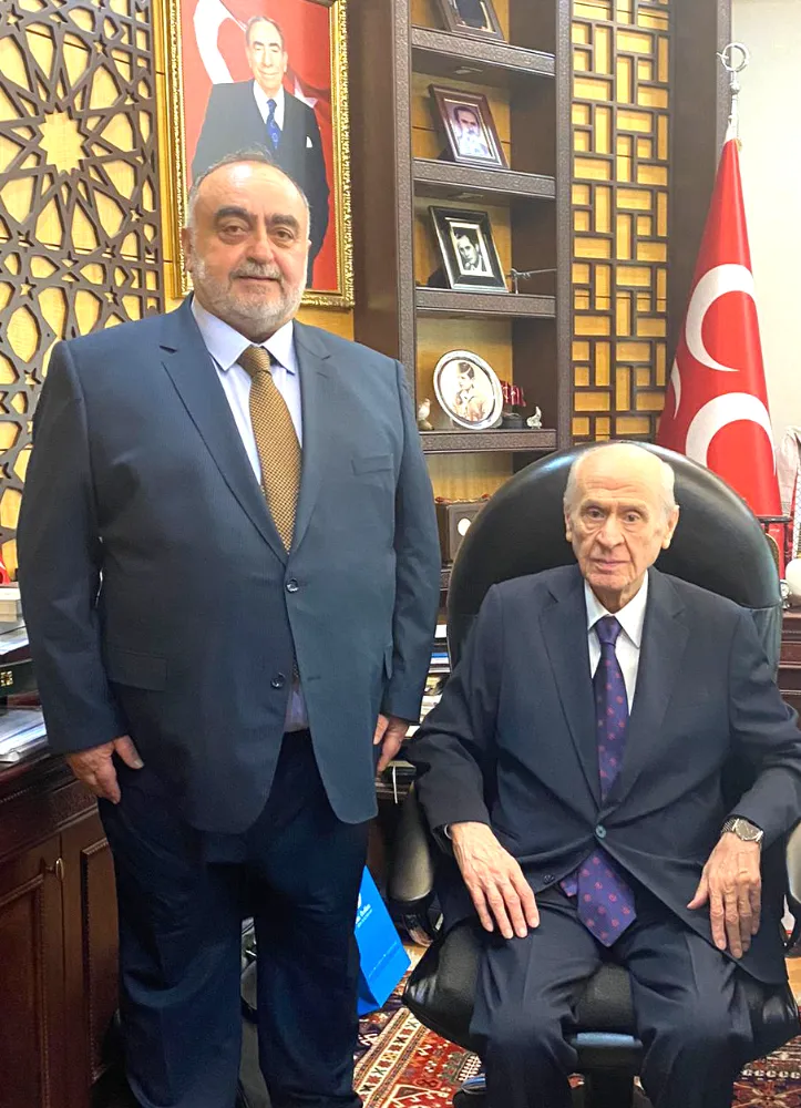 EKE’DEN BAHÇELİ’YE GEÇMİŞ OLSUN ZİYARETİ