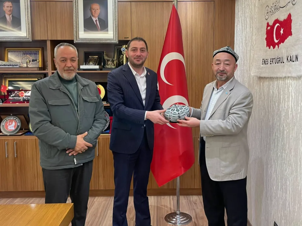 DOĞU TÜRKİSTANLILARDAN MHP İL BAŞKANI KALIN