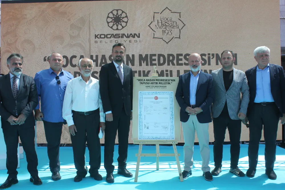 KOCASİNAN BELEDİYESİ HOCA HASAN MEDRESESİNİ RESTORE EDECEK