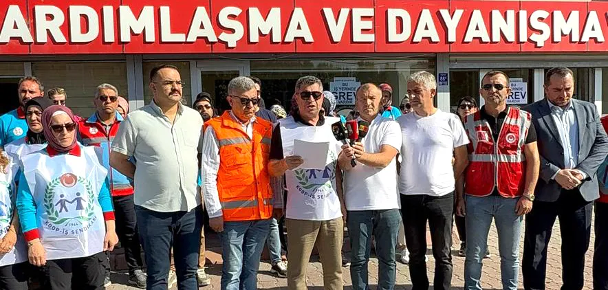 SYDV ÇALIŞANLARI GREVE ÇIKTI