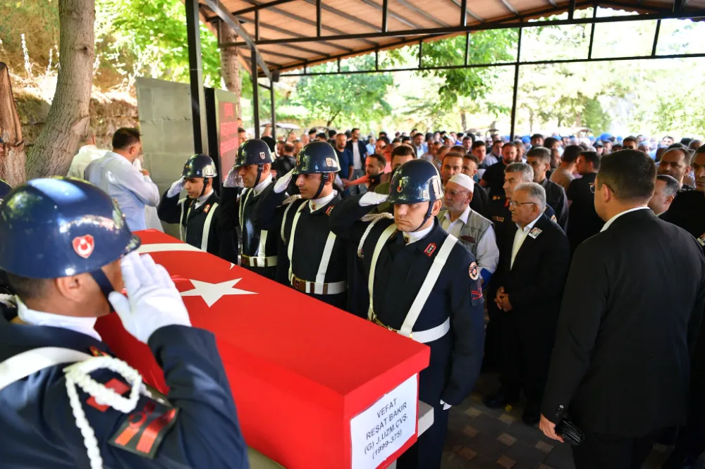 GAZİ JANDARMA ÇAVUŞ TOPRAĞA VERİLDİ