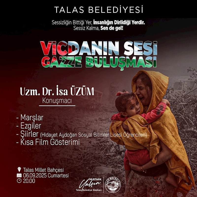 Talas’tan Gazze için anlamlı buluşma
